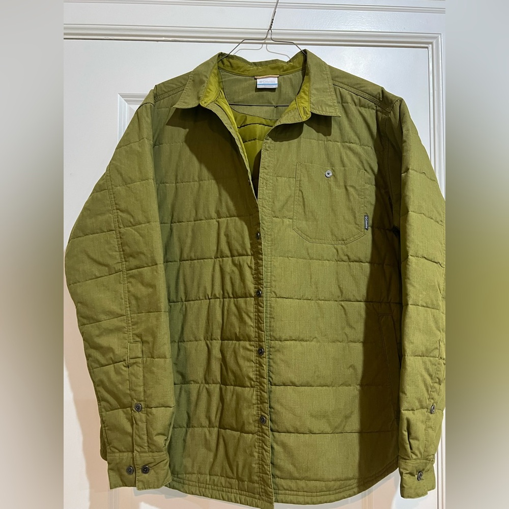 Columbia Men's Green Quilted Shirt Jacket